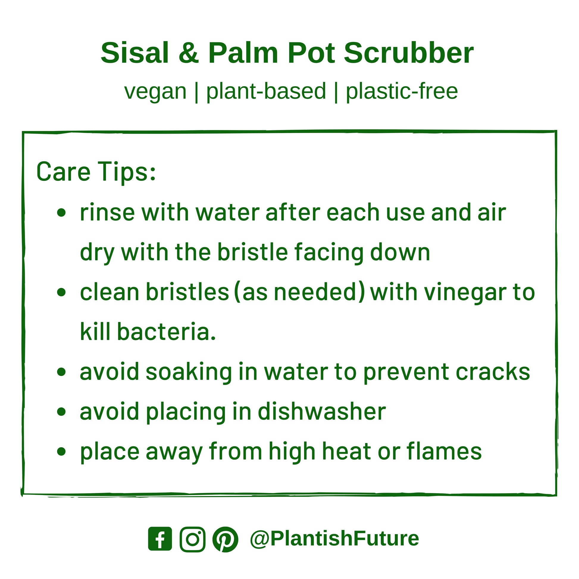 Sisal & Palm Pot Scrubber - Whimsical Details - ["bamboo","cleaner","pot scrubber"]