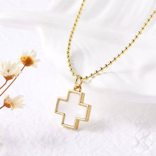 Stephanie Epoxy Rhinestone Pendant Necklace