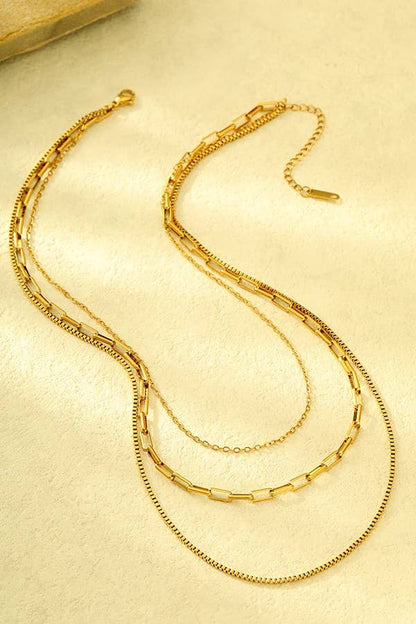 Susan Layered Necklace 18K Gold Plated