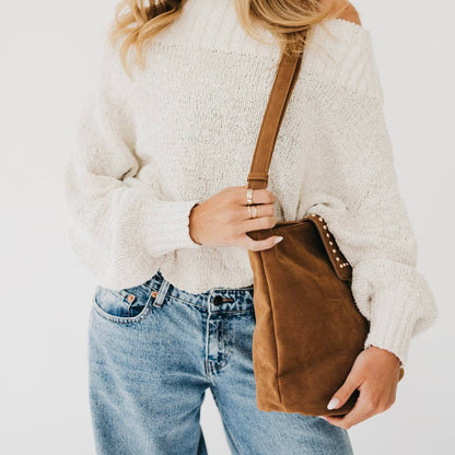 Rosemary Suede Bucket Bag