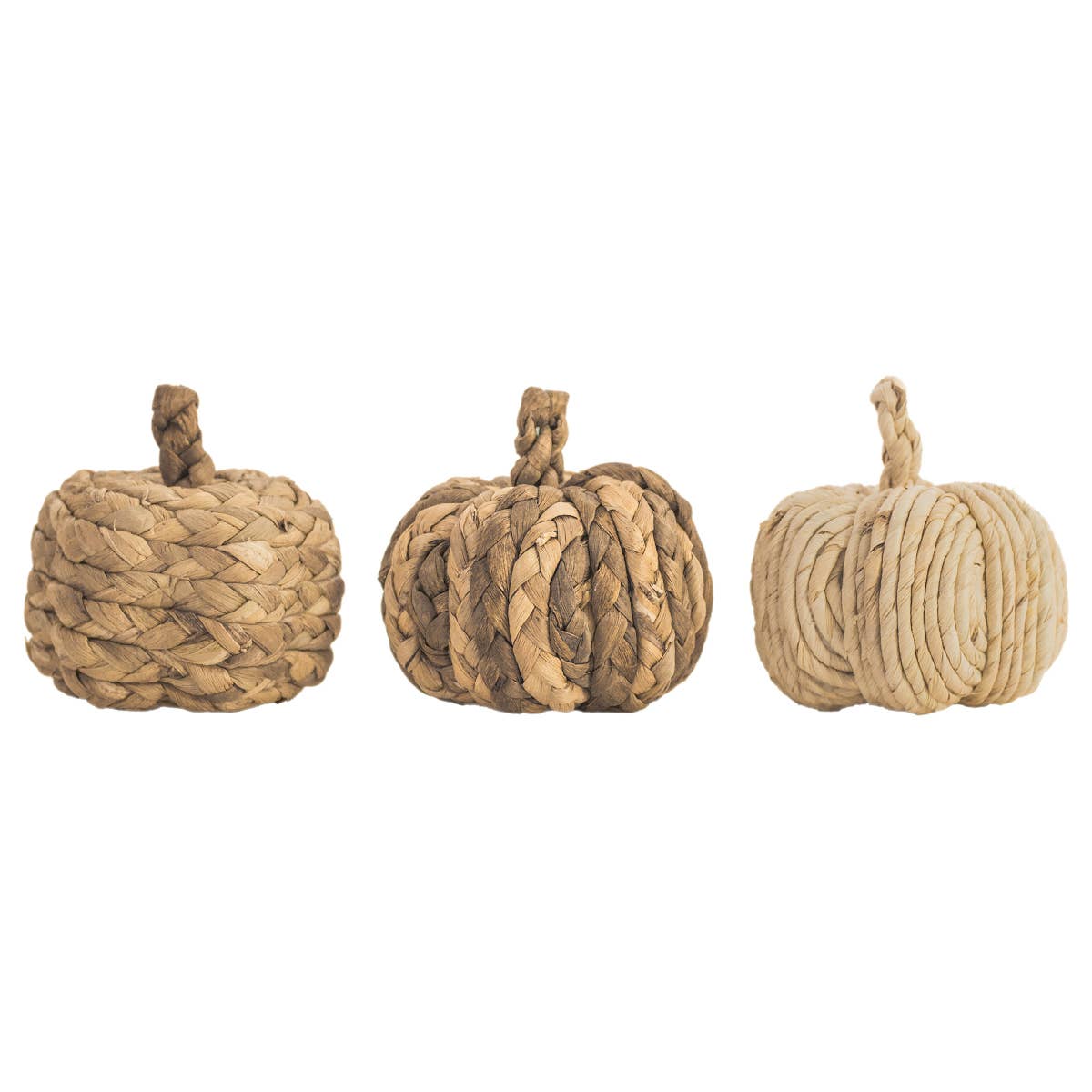 Natural Woven Pumpkin Box Set Fall - Whimsical Details - []