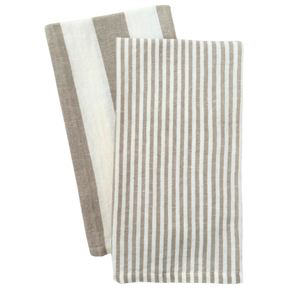 Stripe Tea Towel Set - Whimsical Details - ["dish towel","hand towel","tea towel","towels"]