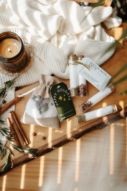 Festive Bath Soaks -Stocking Stuffers & Christmas Ornaments - Whimsical Details - []