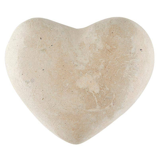 Small Paper Mache Heart - Natural - Whimsical Details - ["heart","paper mache","Red Clearance"]
