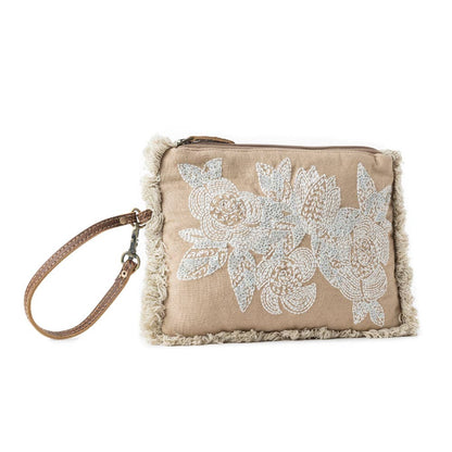 Meadow Lace Embroided Pouch