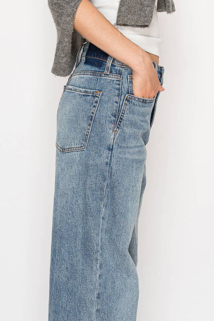 Ultra High Rise 90's Straight Jeans - Whimsical Details - ["denim","jeans","straight jeans"]