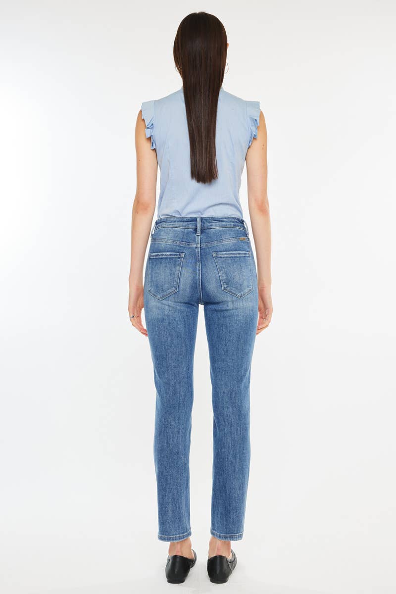 High Rise Straight Leg Jeans