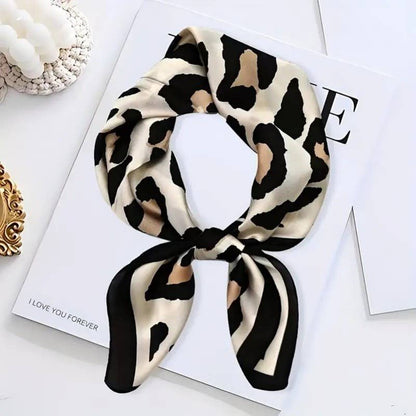 Large Leopard Print Bandana Scarf