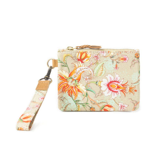 Serenity's Blooms Wallet In Beige - Whimsical Details - ["wallet"]