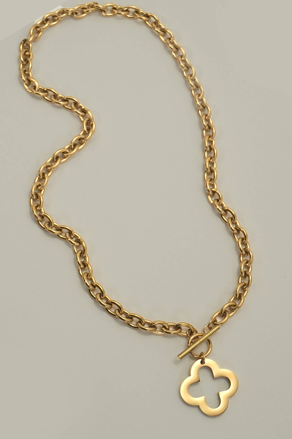 Clover 18K Gold Plated Clover Necklace