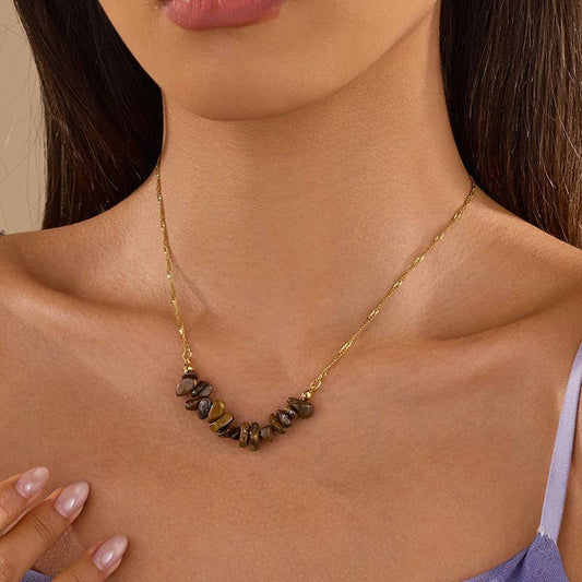Savannah Tiger Eye Stone Necklace