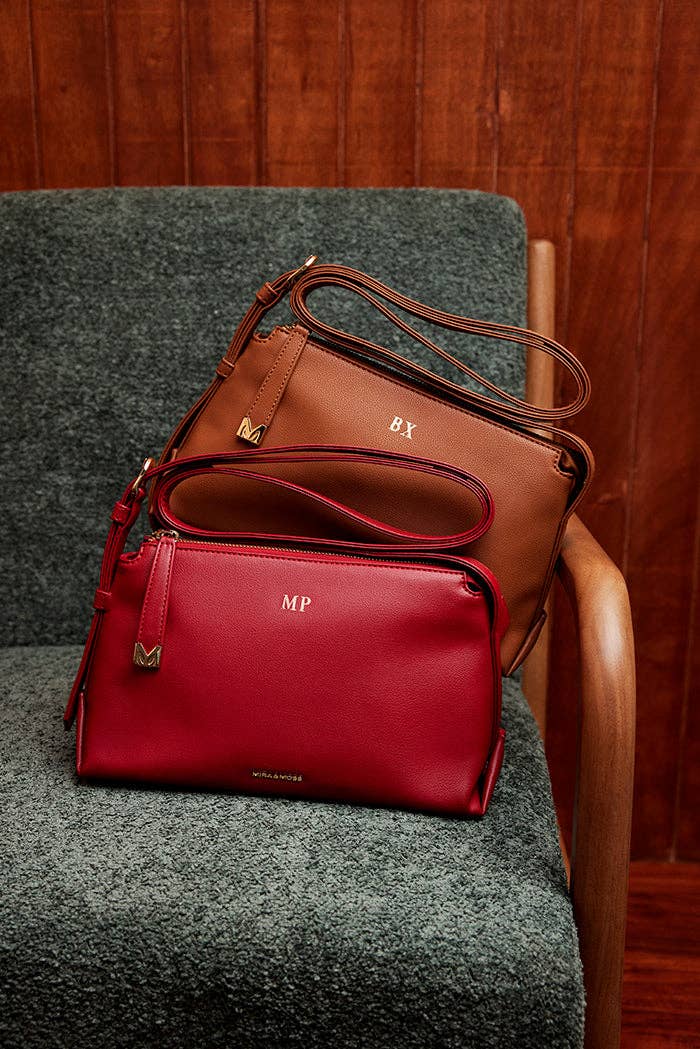 Mira & Moss Audrey Crossbody Bag - Whimsical Details - ["bag","Brown Purse","handbag","Leather purse","purse","shoulder bag"]