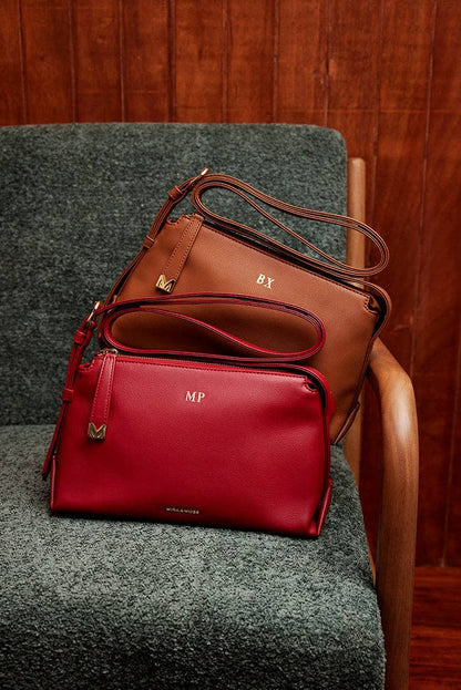 Mira & Moss Audrey Crossbody Bag - Whimsical Details - ["bag","Brown Purse","handbag","Leather purse","purse","shoulder bag"]