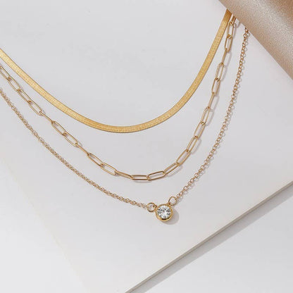 OPHELIA 18K STAINLESS STEEL TARNISH FREE LAYERED NECK