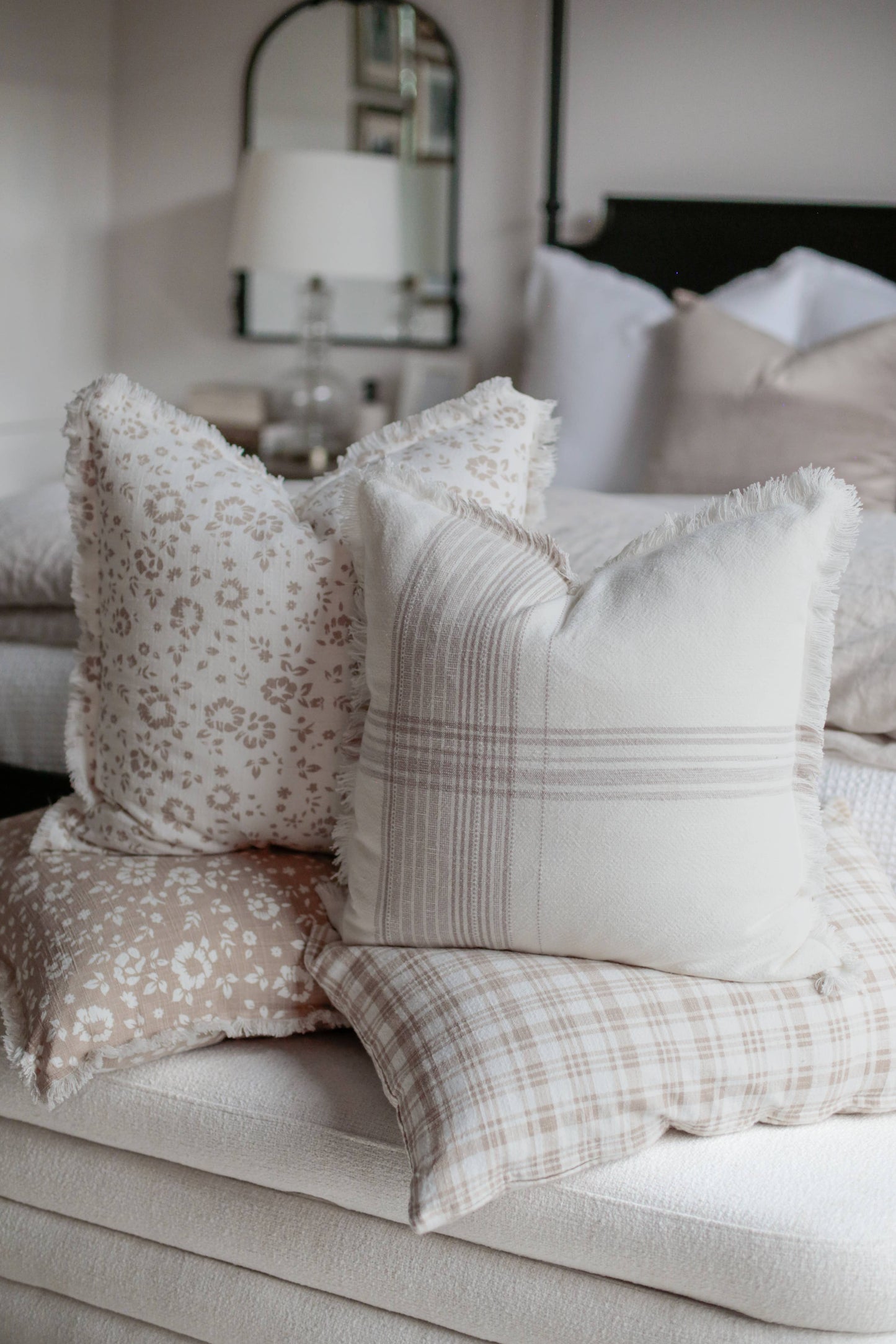 Plaid Fringe Pillow Cover | Fleur + Fray Collection - Whimsical Details - ["pillow"]