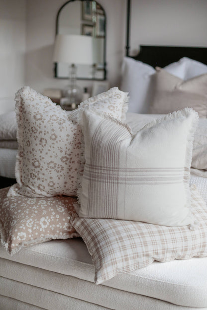 Plaid Fringe Pillow Cover | Fleur + Fray Collection - Whimsical Details - ["pillow"]
