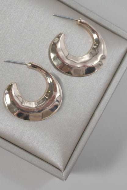 Shawnna Hammered Hoop Earrings