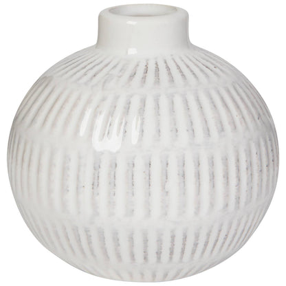 Pearl Ceramic Bud Vase