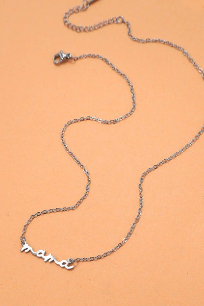 MAMA 18K STAINLESS STEEL TARNISH FREE NECKLACE