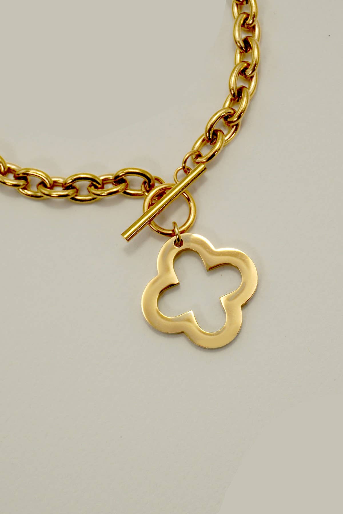 Clover 18K Gold Plated Clover Necklace