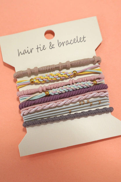 BOHO DUAL FUNCTION KNOT BRACELET HAIR TIES - Whimsical Details - []