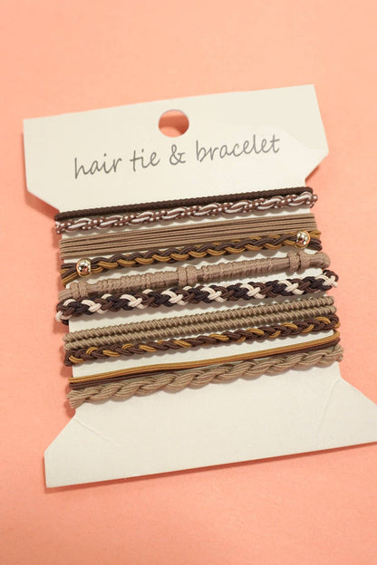BOHO DUAL FUNCTION KNOT BRACELET HAIR TIES - Whimsical Details - []
