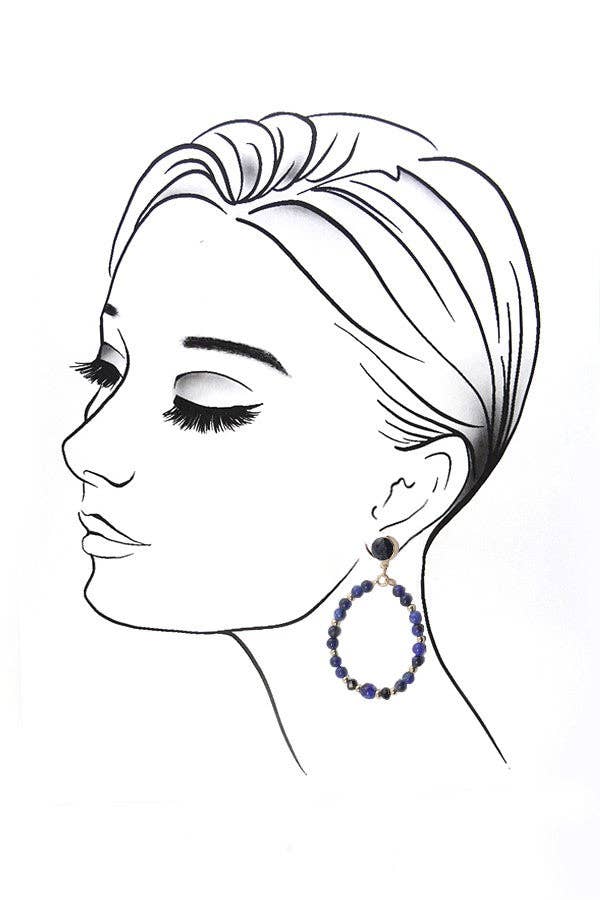 Rhianna Beaded Teardrop Earrings