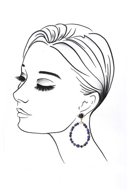 Rhianna Beaded Teardrop Earrings