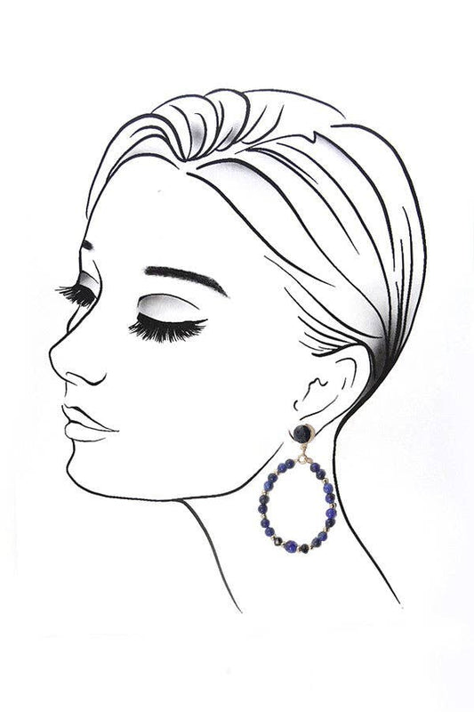 Rhianna Beaded Teardrop Earrings