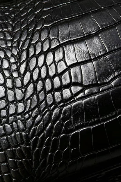 Crocodile Pattern Clutch Shoulder Tote