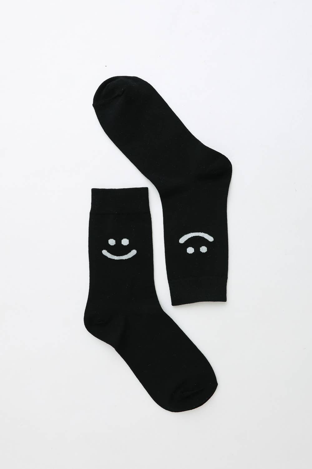 Fun Happy Face Crew Casual Socks - Whimsical Details - ["crew socks","sock","socks"]