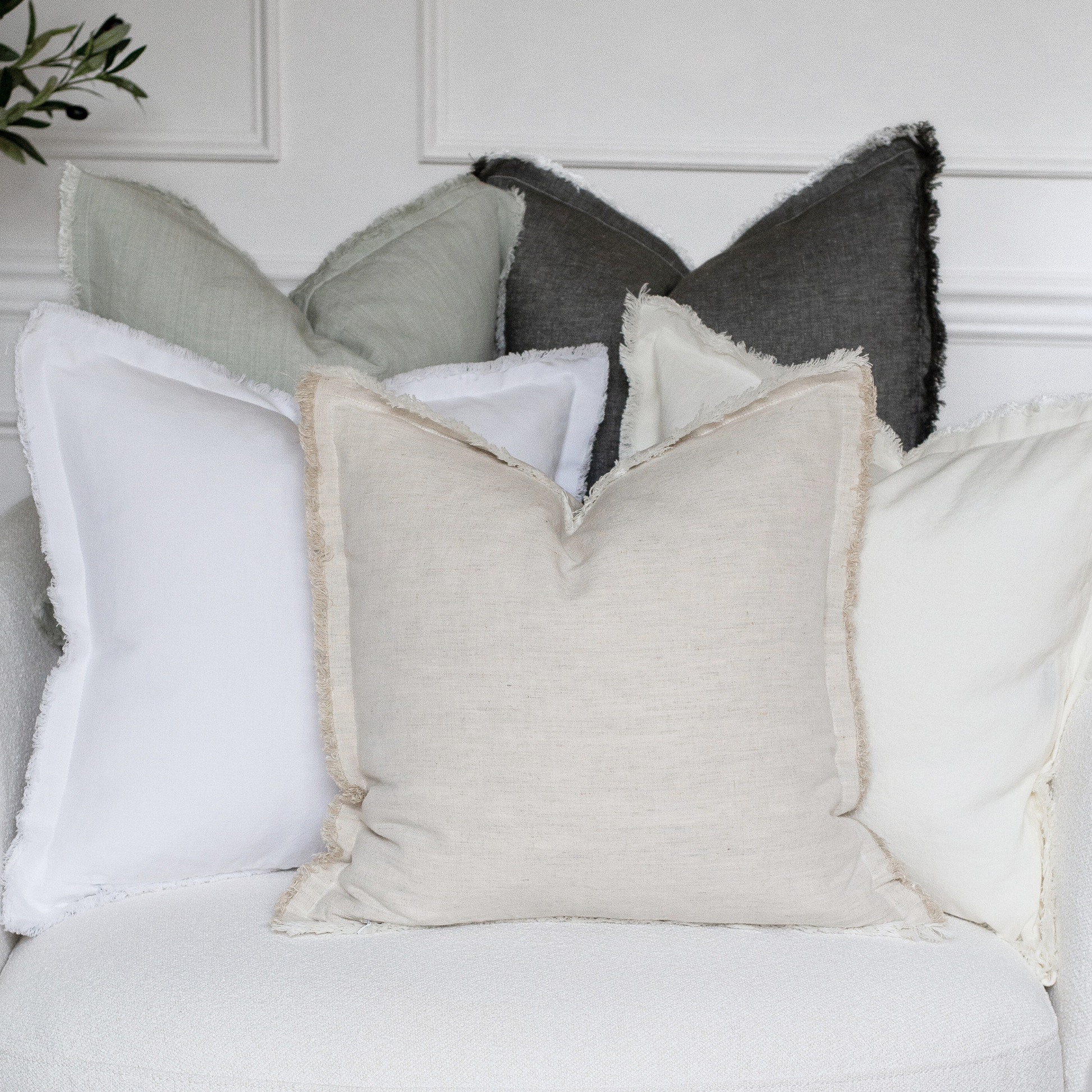 Fringe Pillow Covers - Neutral - Whimsical Details - ["pillow"]