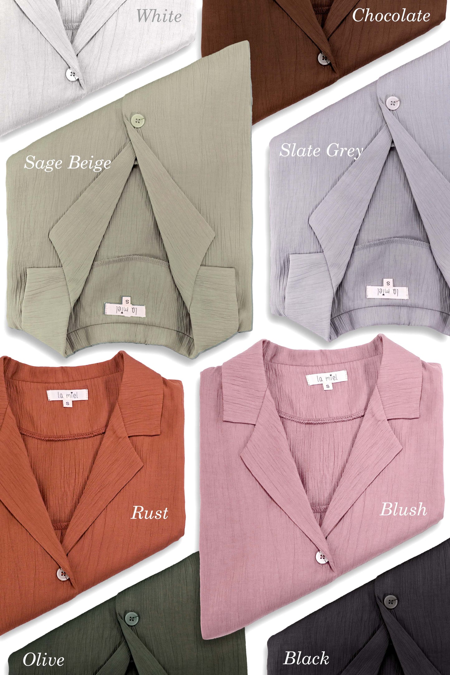 Lightweight Solid Button Down V-neck Shirts