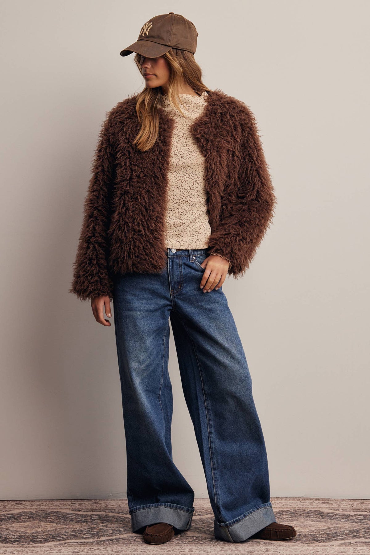 Shaggy Faux Fur Jacket