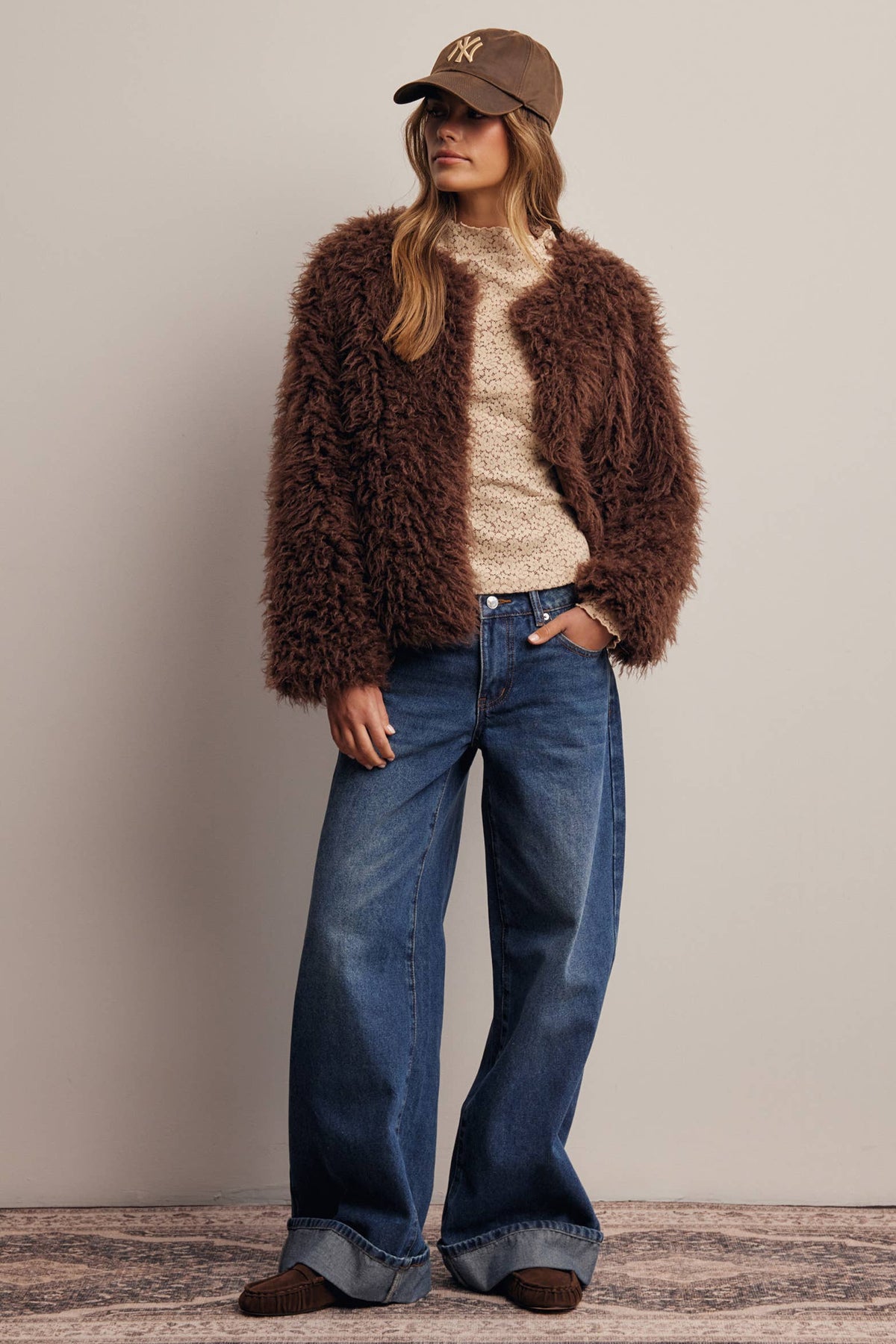 Shaggy Faux Fur Jacket