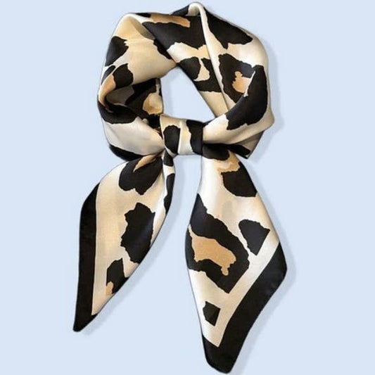 Large Leopard Print Bandana Scarf