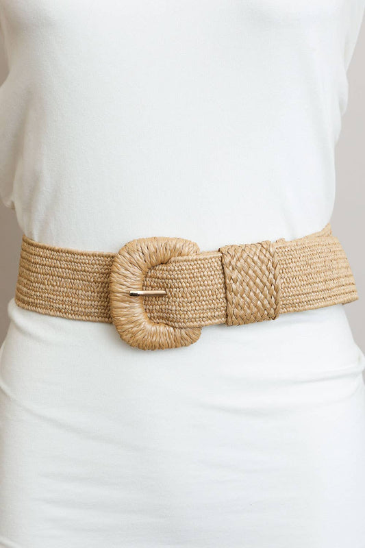 Raffia Belt - Whimsical Details - ["accessory","belts","eco friendly","tan belt"]