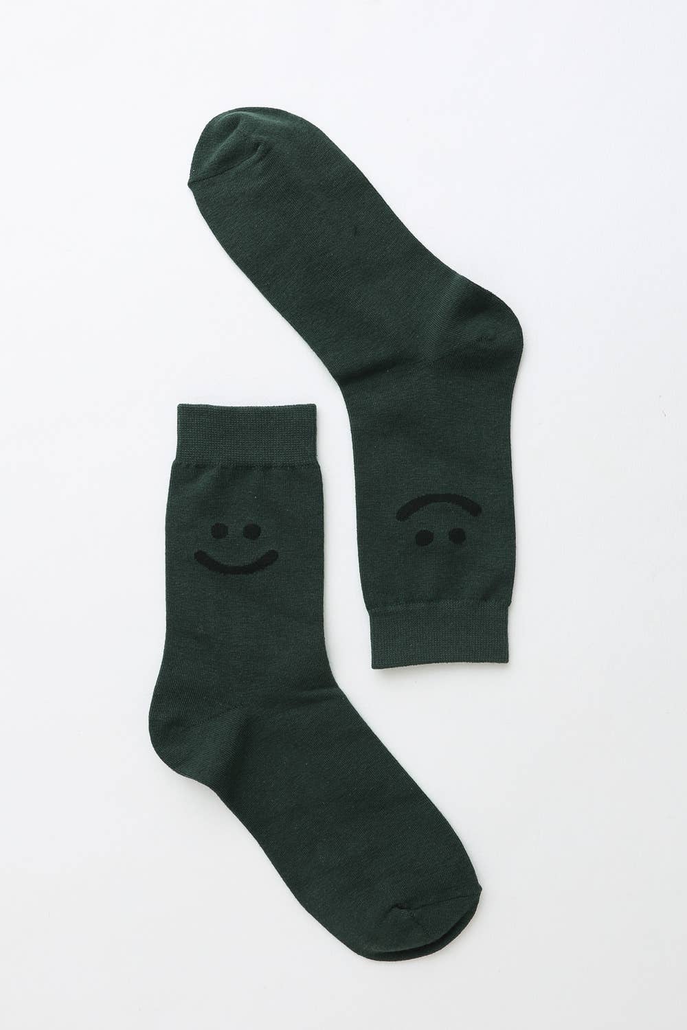 Fun Happy Face Crew Casual Socks - Whimsical Details - ["crew socks","sock","socks"]