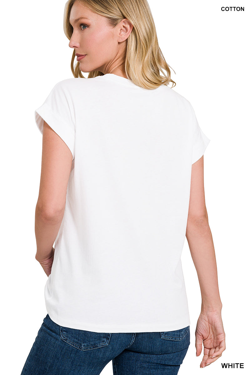 Cotton Crew neck Short sleeve T shirt - Whimsical Details