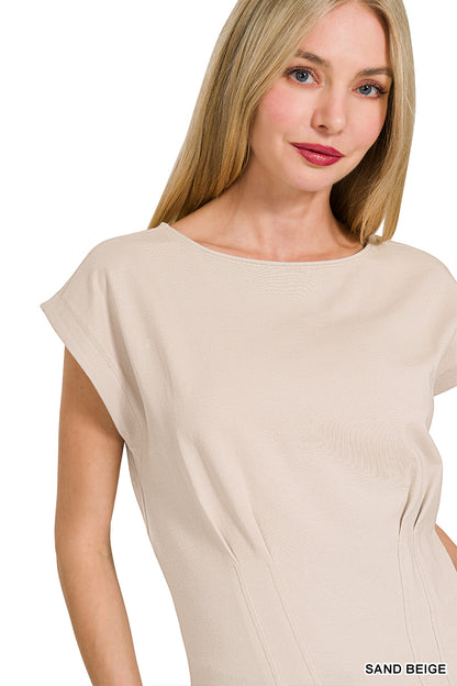 Gathered waist top