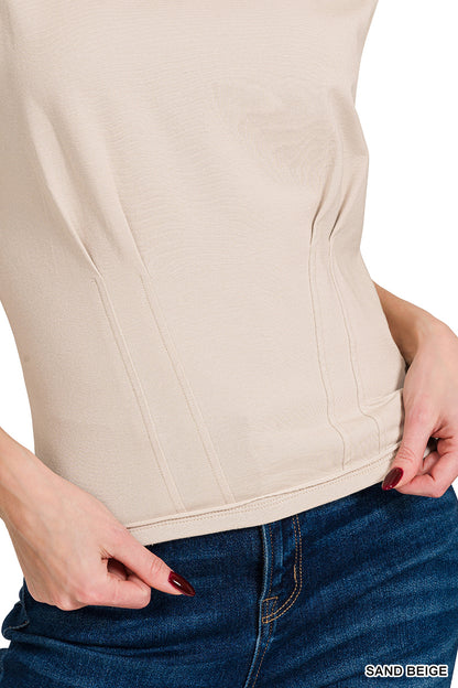 Gathered waist top