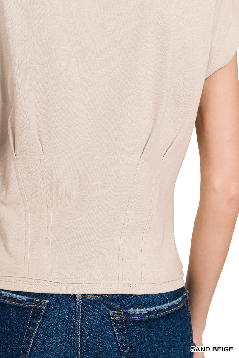 Gathered waist top