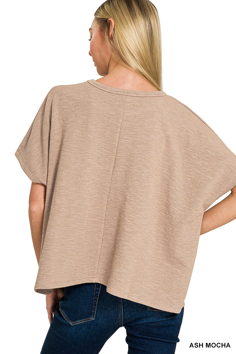Cotton Slub Oversize Tee