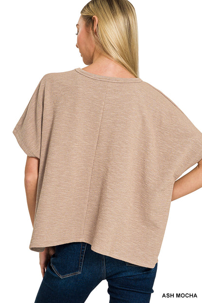 Cotton Slub Oversize Tee