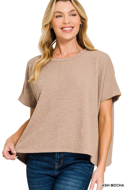 Cotton Slub Oversize Tee