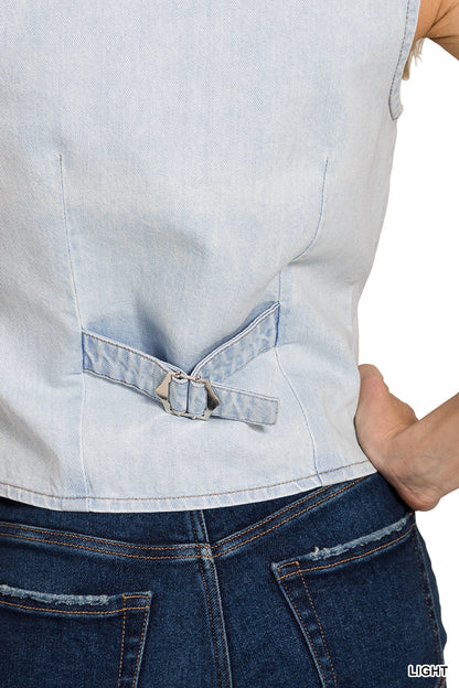 Denim vest