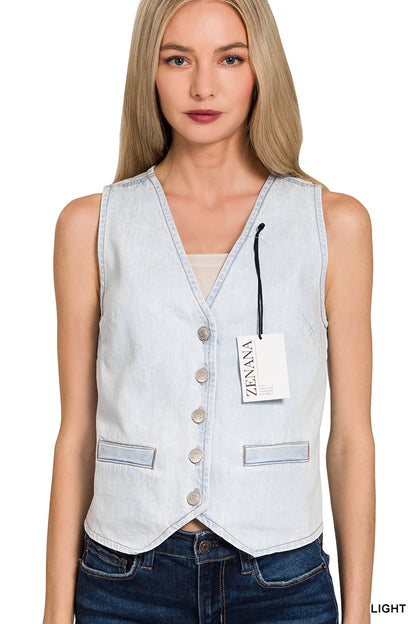 Denim vest