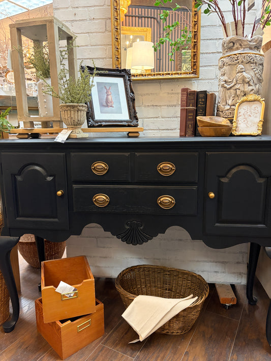 Blake Satin Black Legged Buffet