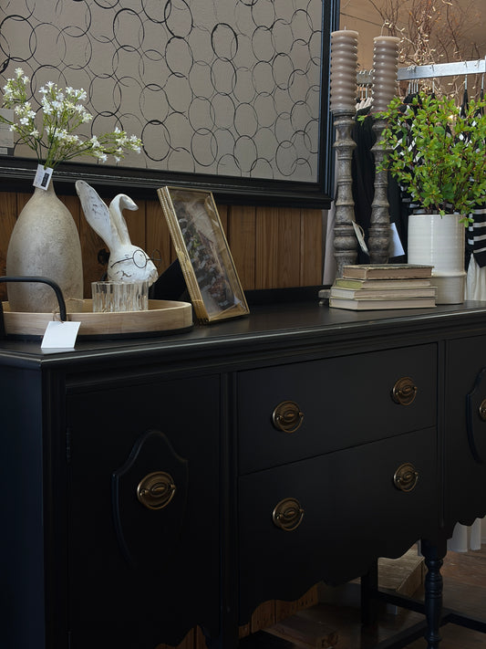 Wesley Black Buffet - Whimsical Details - ["black","black buffet","dresser","furniture","Satin Black"]