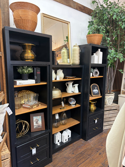 Logan & Llandon Black Bookcase Pair
